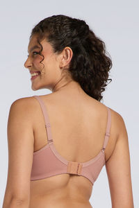 Amante Non Padded Non Wired Cotton Daily Support Bra - Cameo Brown — thumbnail 3